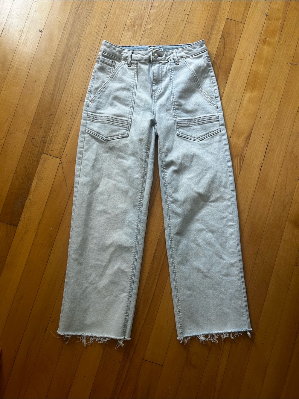 And Now This High-Rise Light Wash Women's wide leg jeans